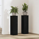 Planteholder 2 pcs Sort eg 17 x 17 x 60 cm Konstrueret træ