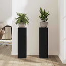 Planteholder 2 pcs Sort eg 17 x 17 x 60 cm Konstrueret træ