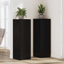 Planteholder Sort eg 33 x 33 x 100 cm Konstrueret træ