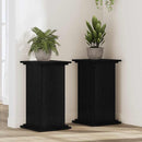 Planteholder Sort eg 33 x 33 x 60 cm Konstrueret træ