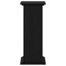 Planteholder Sort eg 33 x 33 x 80 cm Konstrueret træ