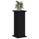Planteholder Sort eg 33 x 33 x 80 cm Konstrueret træ