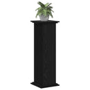 Planteholder Sort eg 33 x 33 x 100 cm Konstrueret træ