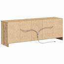TV Enheder Brun 139,5 x 34 x 50 cm Konstrueret træ