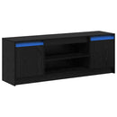 TV Enheder Sort 139,5 x 34 x 50 cm Konstrueret træ