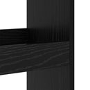 Barbord med hylde Sort eg 60 x 60 x 100 cm Konstrueret træ