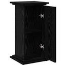 Displaystander med dør Sort eg 31 x 30 x 60 cm Konstrueret træ
