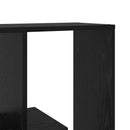 Bogskab 8 niveauer 67 x 25 x 162 cm Konstrueret træ Sort eg