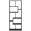 Bogskab Sort eg 67 x 25 x 162 cm Konstrueret træ