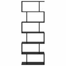 Bogskab Sort eg 70 x 24 x 193,5 cm Konstrueret træ