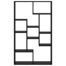 Bogskab Sort eg 72 x 20 x 102,5 cm Konstrueret træ