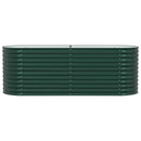 Hævet bed Grøn 240 x 80 x 81 cm Stål