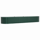 Hævet bed Grøn 320 x 80 x 44 cm Stål