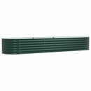 Hævet bed Grøn 320 x 80 x 44 cm Stål
