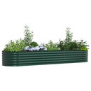 Hævet bed Grøn 320 x 80 x 44 cm Stål