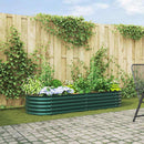 Hævet bed Grøn 240 x 80 x 44 cm Stål