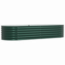 Hævet bed Grøn 240 x 80 x 44 cm Stål