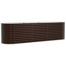 Hævet bed Brun 320 x 80 x 81 cm Stål