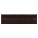 Hævet bed Brun 320 x 80 x 81 cm Stål