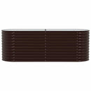 Hævet bed Brun 240 x 80 x 81 cm Stål