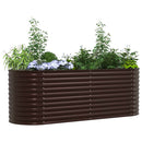 Hævet bed Brun 240 x 80 x 81 cm Stål