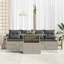 Havesofa Sæt med opbevaring 5 pcs Let i vægt polyrattan