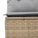 Havesofa Sæt 5 stk. Beige og lys grå polyrattan