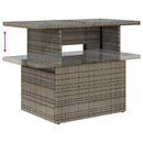 Havesofa Sæt med pude med opbevaring 7 pcs Grå polyrattan