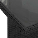 Sofa Sæt 8 stk. Sort og Cream polyrattan