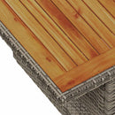 Havesofa Sæt med pude 8 pcs grå og marineblå