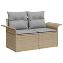 Havesofa Sæt 5 stk. beige og lysegrå