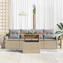 Havesofa Sæt 5 pcs beige og lysegrå