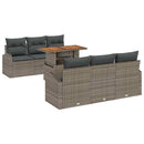 Havesofa Sæt med pude 7 pcs Grå