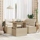 Havesofa Sæt 5 stk. 4-Antal sæder Beige og creme