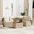 Havesofa Sæt 6 stk. 5-Antal sæder Beige og creme