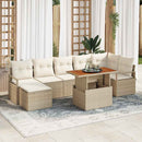 Have Spisebordssæt med pude 8 pcs Beige og creme