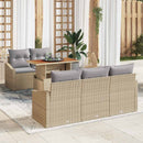 Have Spisebordssæt med pude 6 pcs Beige og grå