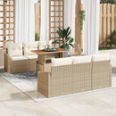 Havesofa Sæt 7 stk. Beige og creme