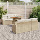 Havesofa Sæt 7 stk. Beige og creme