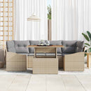 Have Spisebordssæt med pude 7 pcs Beige og grå
