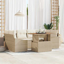 Havesofa Sæt 7 stk. Beige og creme