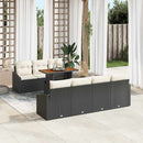 Have Spisebordssæt med pude 8 pcs Sort og Cream