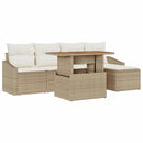 Havesofa Sæt 6 pcs Beige og creme