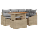 Havesofa Sæt 5 stk. Beige og grå