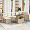 Have Spisebordssæt med pude 8 pcs Beige og creme