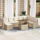Have Spisebordssæt med pude 9 pcs Beige og creme