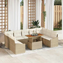 Havesofa Sæt 10 stk. Beige og creme