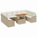 Havesofa Sæt 10 stk. Beige og creme