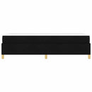 Sengestel med madras Sort 90 x 200 cm Stof