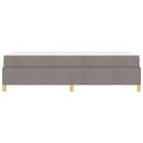 Sengestel med madras Gråbrun 90 x 200 cm Stof